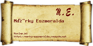 Márky Eszmeralda névjegykártya